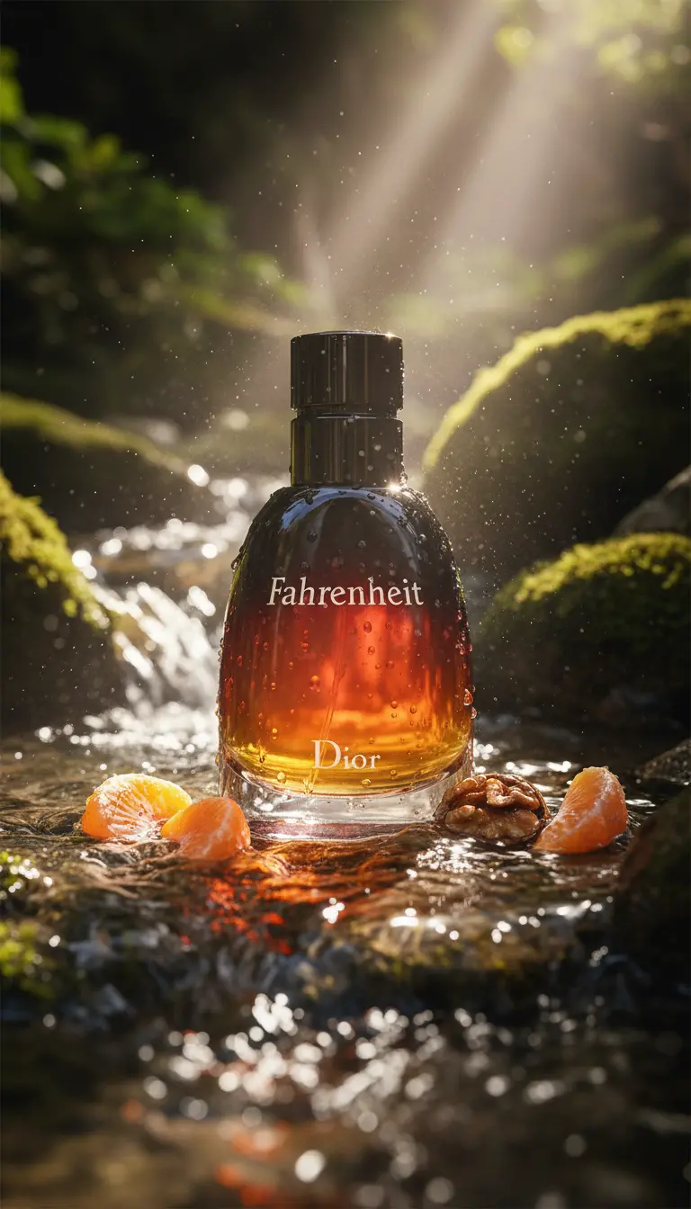 AI produktová fotografie – Dior Fahrenheit